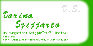 dorina szijjarto business card